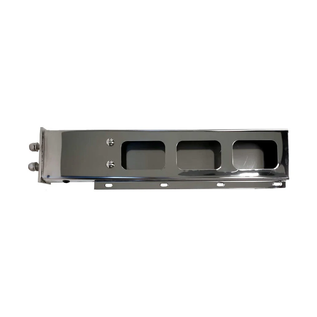Fortpro 30" x 6" Spring Loaded Mud Flap Hanger Light Bar with Rectangular Light Cutouts | F247588 - Image 5